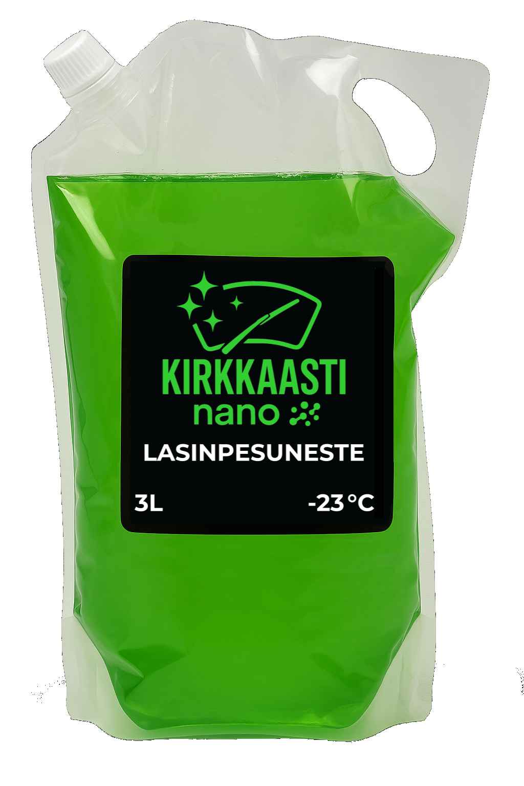 Kirkkaasti lasinpesuneste 3L pussi
